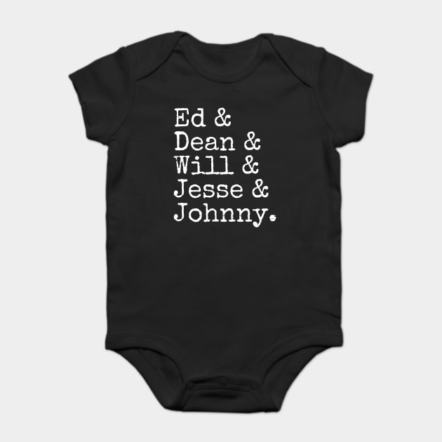 Collective Soul Name List Baby Bodysuit by Litehouse Tees